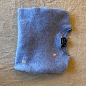 Blue Tahari pure cashmere sweater xs